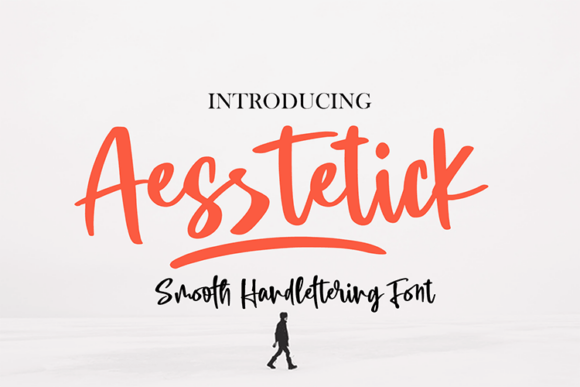 Aesstetick: A Confident Brush Script for Editorial Style