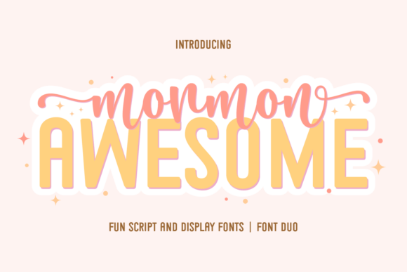 Crafting with the Mormon Awesome Duo Font