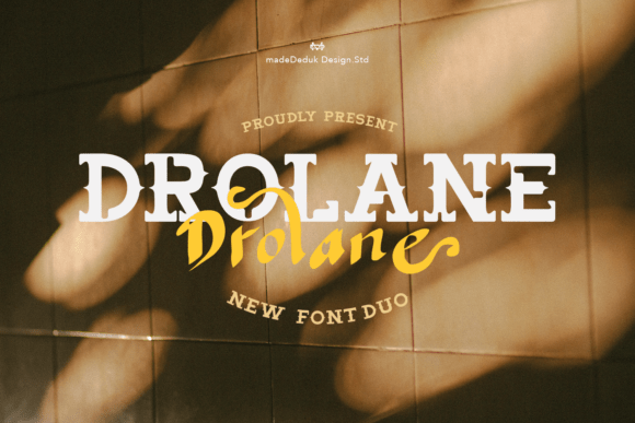 Drolane: A Display Font Duo for Confident Digital Branding