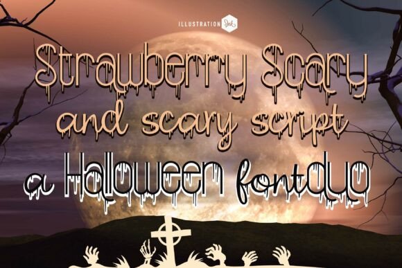 Elevating Halloween Branding with the Strawberry Scary Duo Font