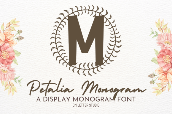 Exploring Petalia Monogram: A Floral Serif Font for Elegant Branding