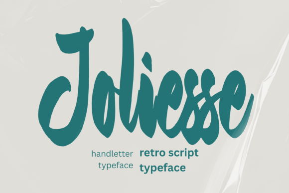 Joliesse: A Retro Script Typeface for Editorial Personality
