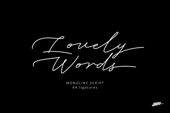 Lovely Words: The Elegant Script Font for a Cohesive Brand Identity