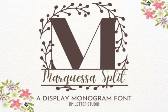 Marquessa Split Monogram: A Font That Upgrades Your Brand