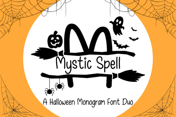 Mystic Spell Monogram: An Editorial Font Duo for Charming Publications