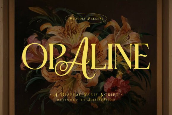 Opaline Font: A Display Serif Script for Visual Campaigns
