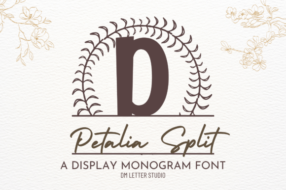 Petalia Split Monogram: A Font for Elegant Digital Spaces