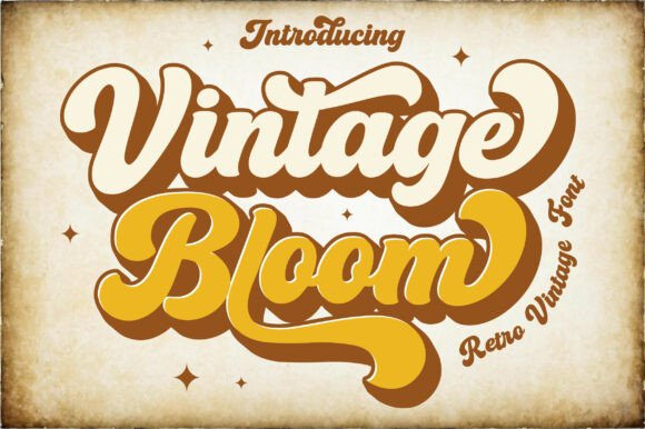 Putting the Vintage Bloom Font to Work in a Real Branding Project