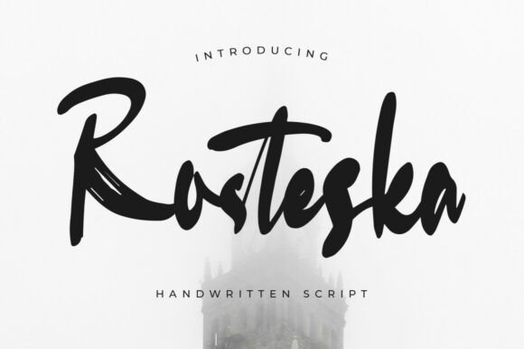 Rosteska: A Bold Script Font for Handcrafted Brands