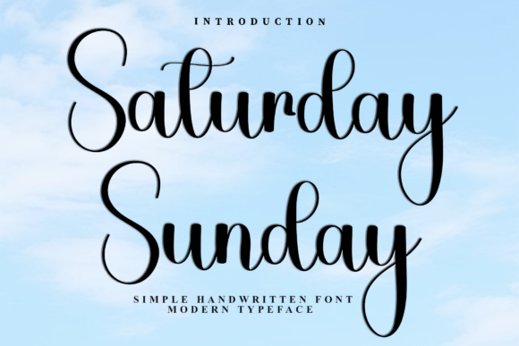 Saturday Sunday: A Typeface for Thoughtful Content