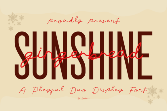 Sunshine Gingerbread: A Duo Font for Marketing Magic