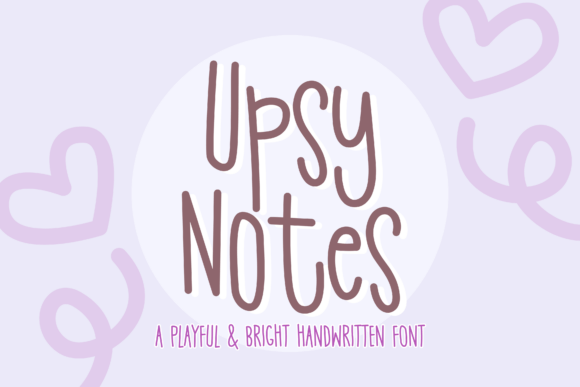 Upsynotes: A Playful Handwritten Font for Your Creative Projects