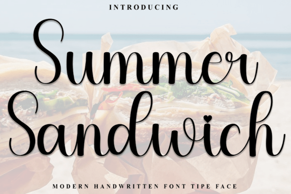 Using Summer Sandwich Font for Warm, Friendly Web Design